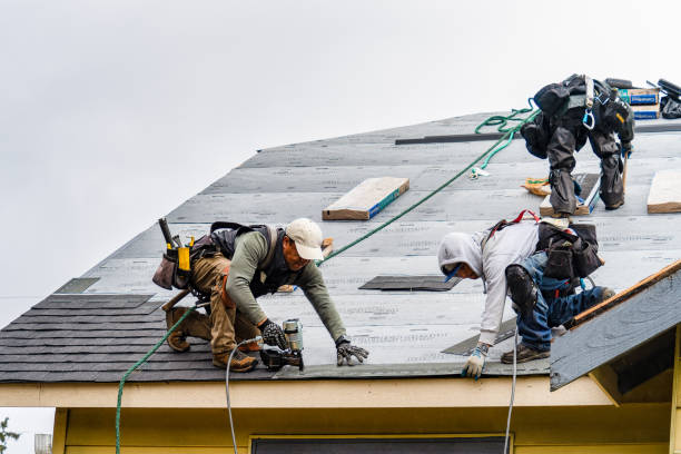 Professional Gutter Installation technician working in Marshall, MN